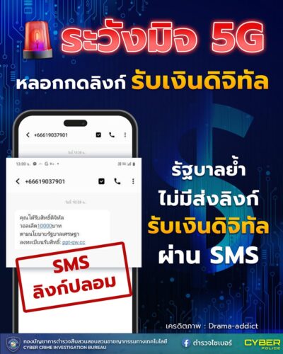 หลอกกดลิงก์ ดิจิทัล