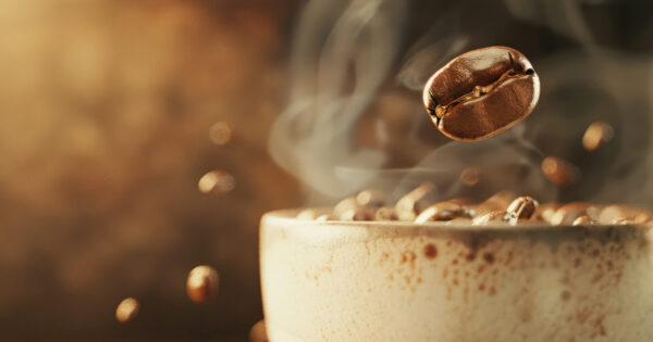 delicious organic coffee still life